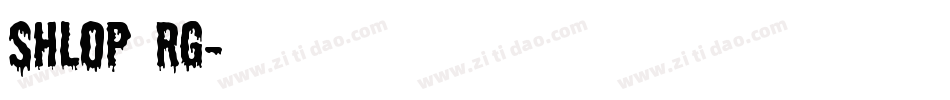 shlop rg字体转换